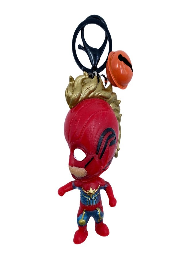 Buko Titan Hero Series Exclusive Small Action Figure for Party Decorations and Kids Collectibles Superhero Toys Keychains for Car, Bike & Backpack (Captain Marvel) - Image 1